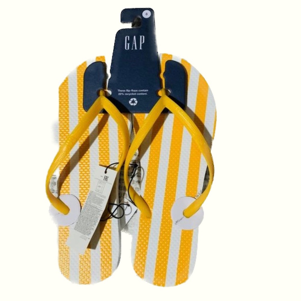 Gap yellow Flip Flop size 8